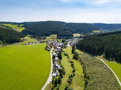 Luftbild Langenbach mit Blick Richtung Vöhrenbach Luftbild Langenbach